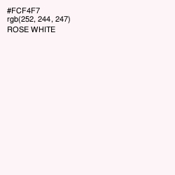 #FCF4F7 - Rose White Color Image
